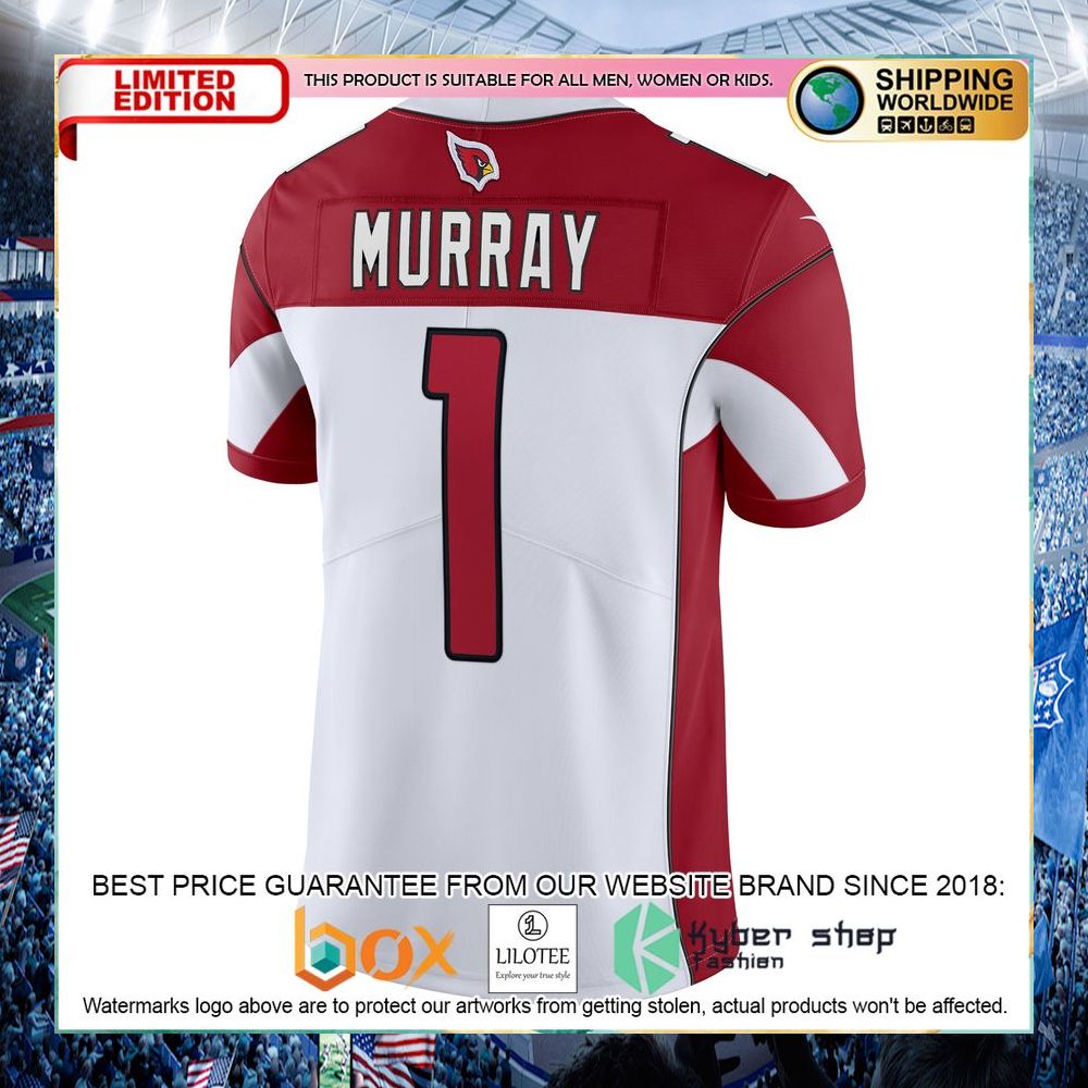 Kyler Murray Arizona Cardinals Nike Vapor White Football Jersey - LIMITED EDITION 9 kyler murray arizona cardinals nike vapor white football jersey 3 586