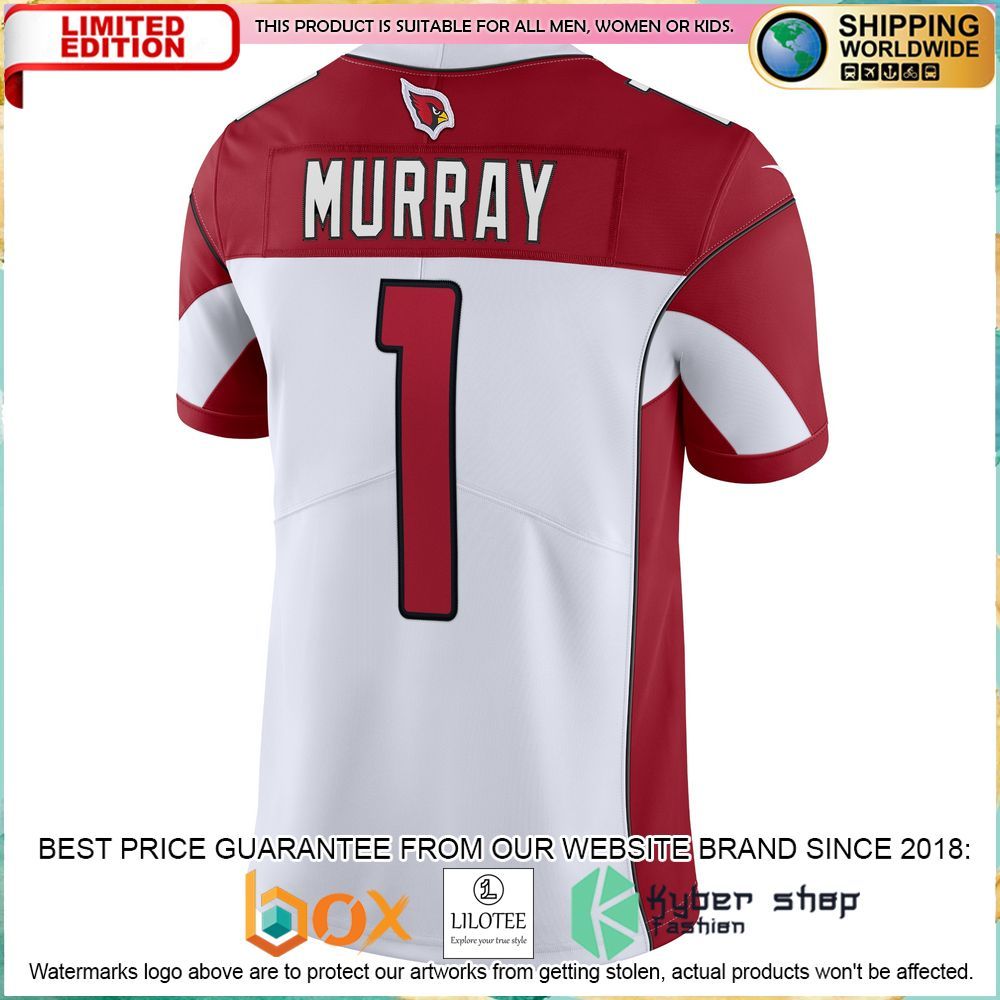 Kyler Murray Arizona Cardinals Nike Vapor White Football Jersey - LIMITED EDITION 3 kyler murray arizona cardinals nike vapor white football jersey 3 975