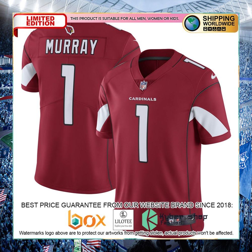 Kyler Murray Arizona Cardinals Nike Vapor White Football Jersey - LIMITED EDITION 12 kyler murray arizona cardinals nike vapor white football jersey 6 407