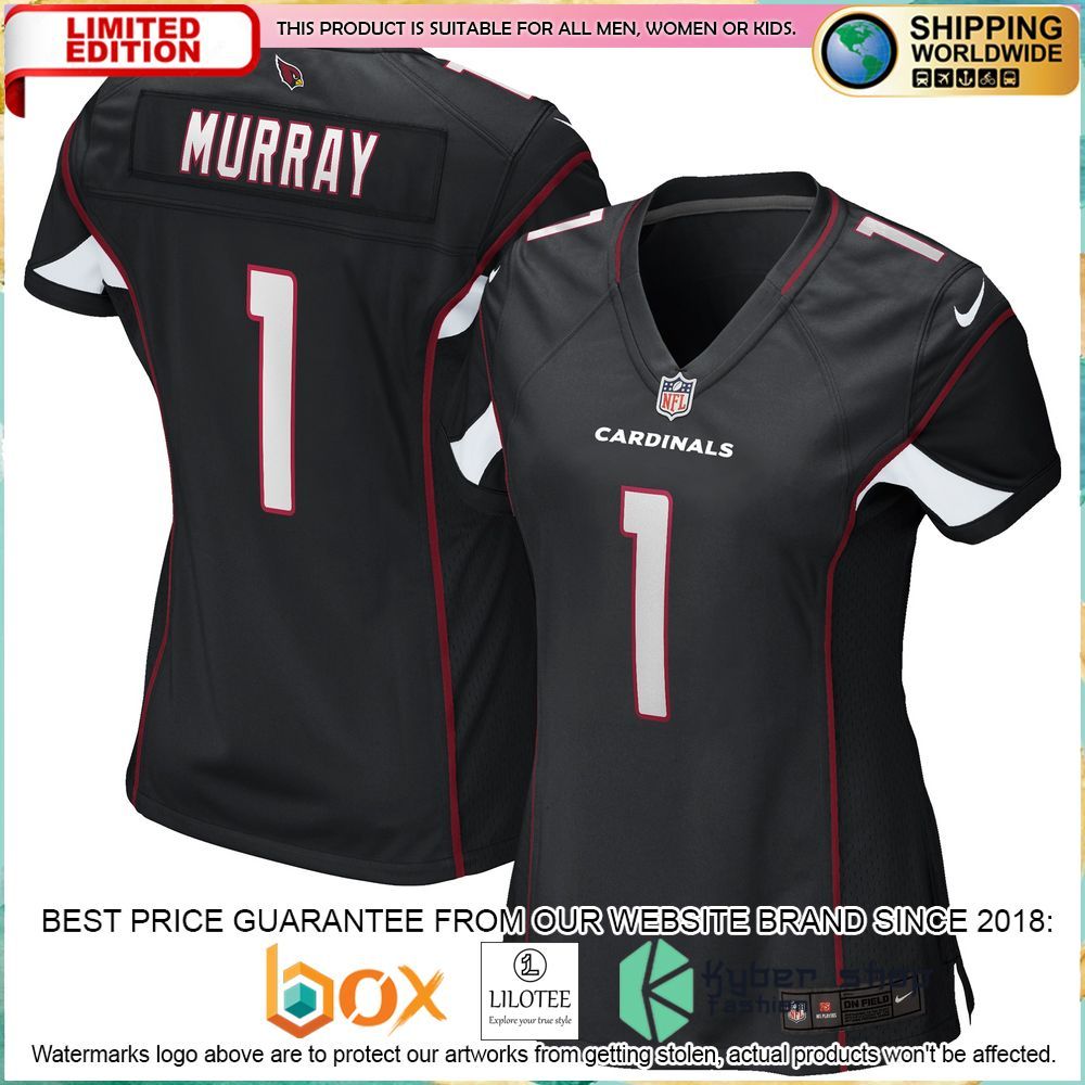 kyler murray arizona cardinals nike womens black football jersey 1 345