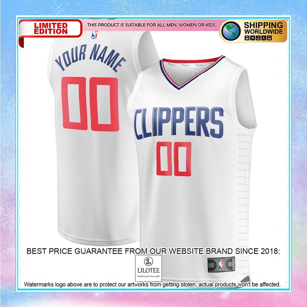 la clippers youth custom white basketball jersey 1 624