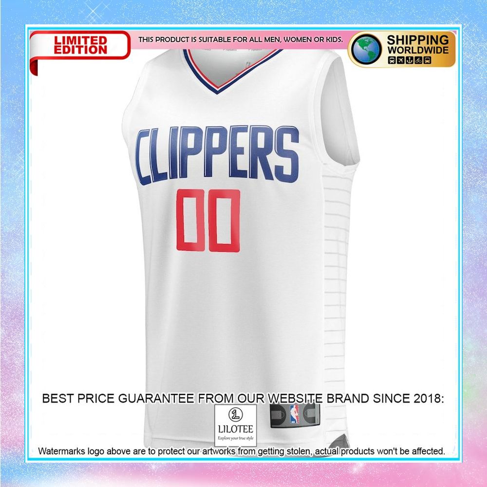 la clippers youth custom white basketball jersey 2 628