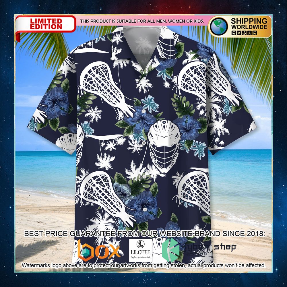 lacrosse blue nature hawaiian shirt 2 745