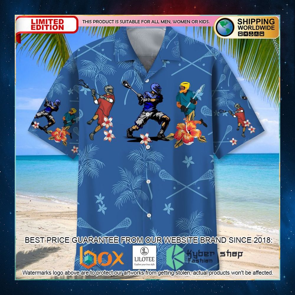 lacrosse blue tropical hawaiian shirt 2 422