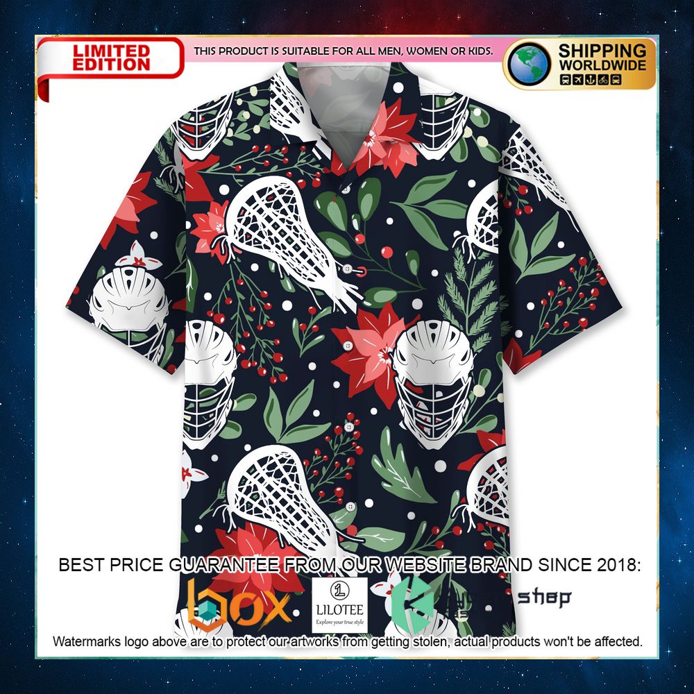 lacrosse christmas hawaiian shirt 1 255