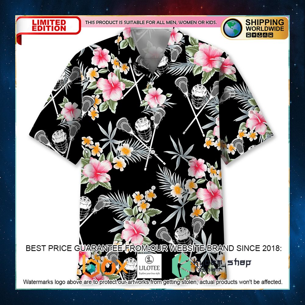 lacrosse flower hawaiian shirt 1 889