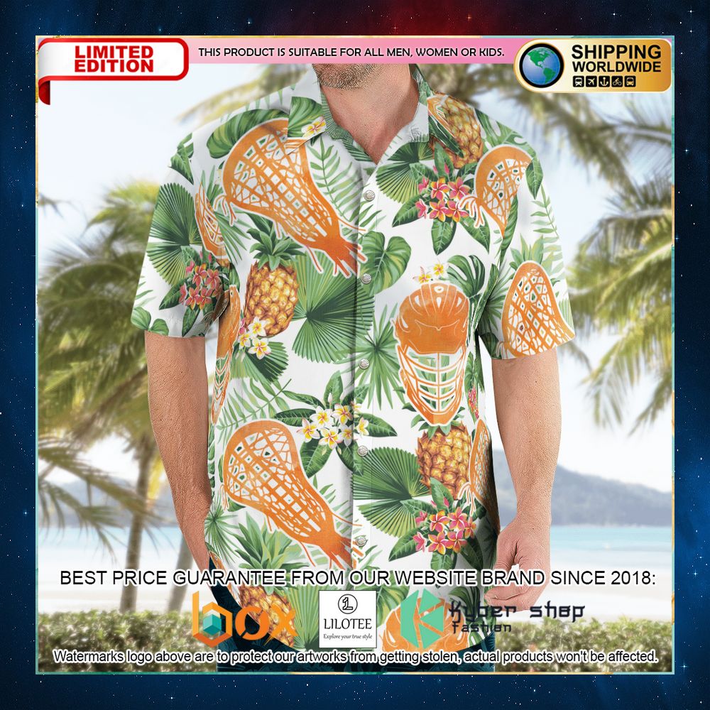 lacrosse pineapple tropical hawaiian shirt 2 945
