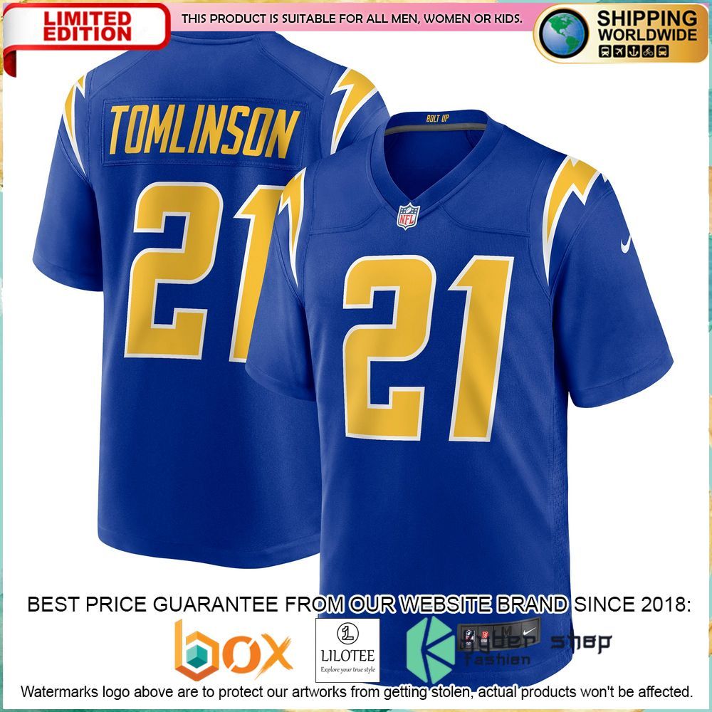 ladainian tomlinson los angeles chargers nike retired alternate royal football jersey 1 652