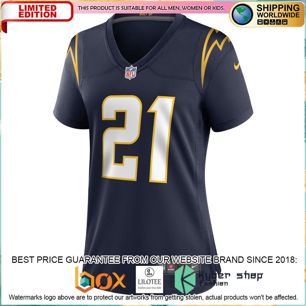 ladainian tomlinson los angeles chargers nike womens retired navy football jersey 2 86