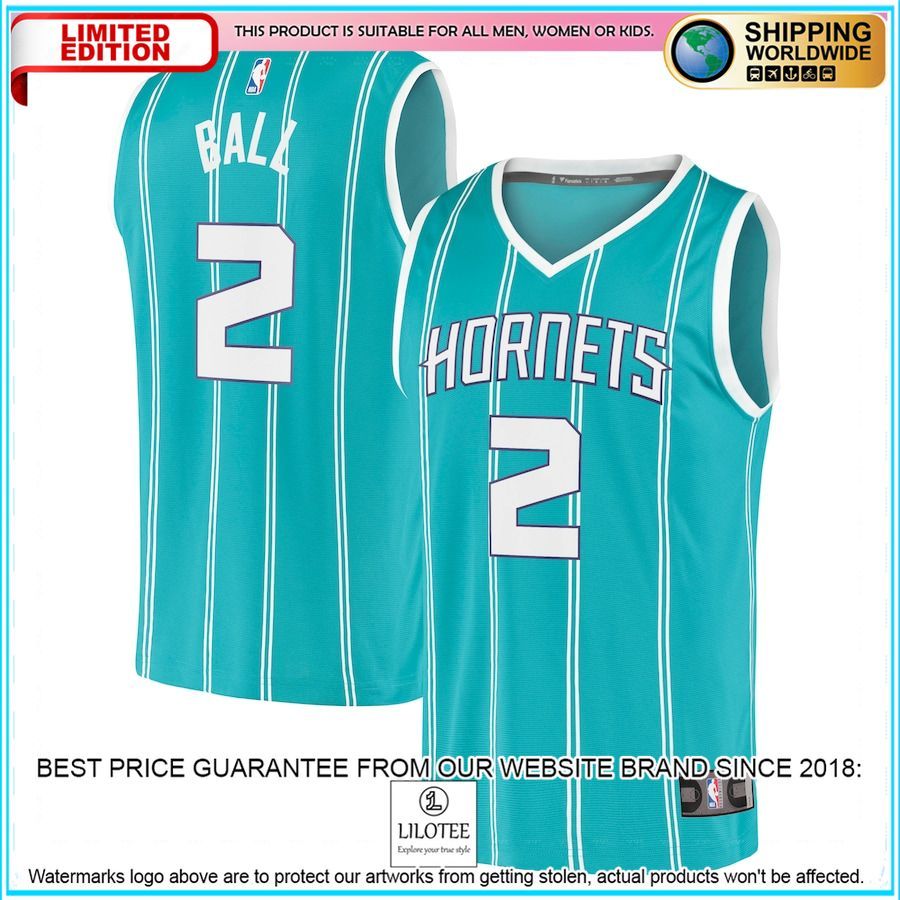 lamelo ball charlotte hornets 2020 21 teal basketball jersey 1 302