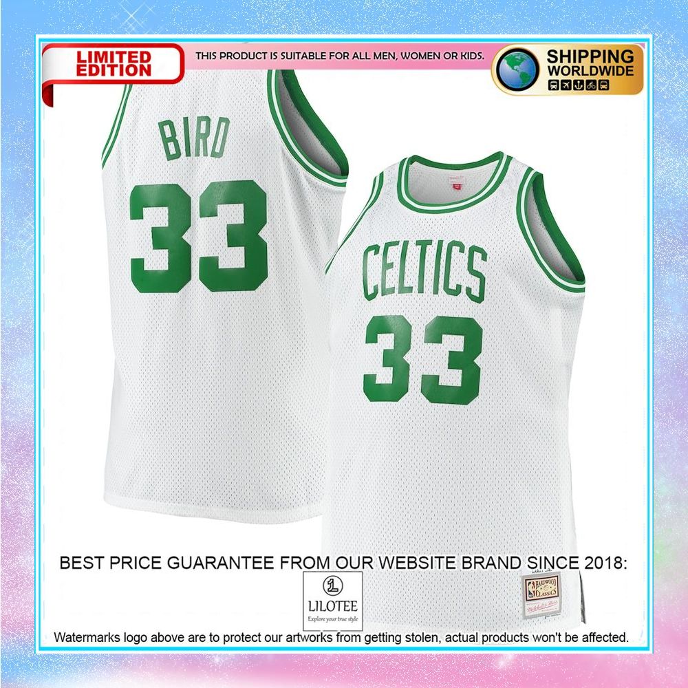 larry bird boston celtics mitchell ness big tall 1985 86 hardwood classics white basketball jersey 1 932