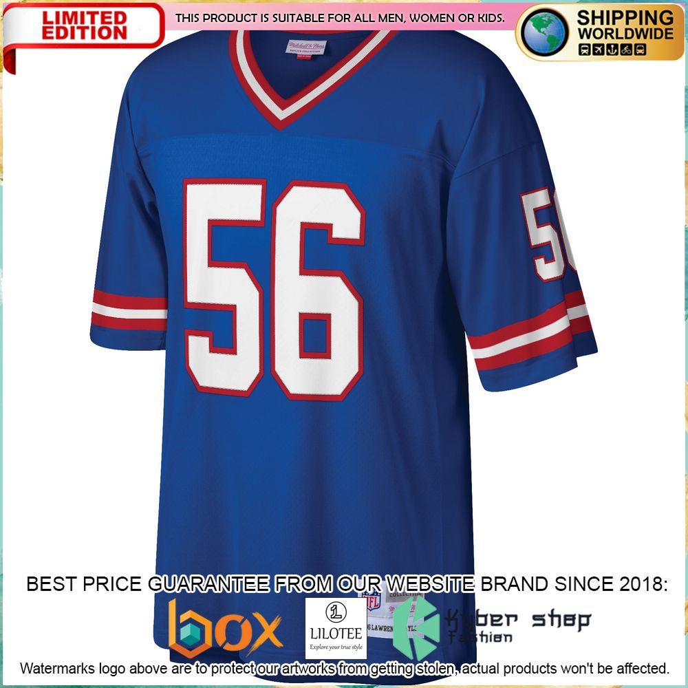 lawrence taylor new york giants mitchell ness legacy replica royal football jersey 2 792