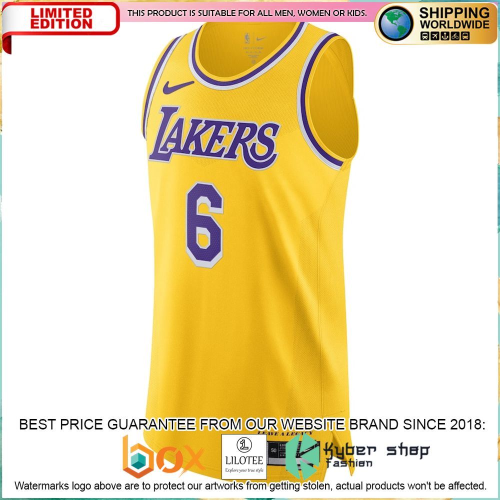 lebron james los angeles lakers nike 2022 23 gold basketball jersey 2 796