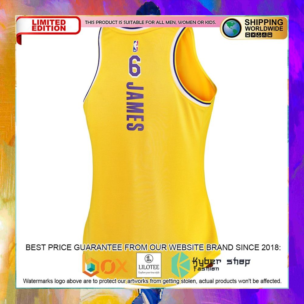 LeBron James Los Angeles Lakers Women's 2021 22 Gold Basketball Jersey - LIMITED EDITION 3 lebron james los angeles lakers womens 2021 22 gold basketball jersey 3 585