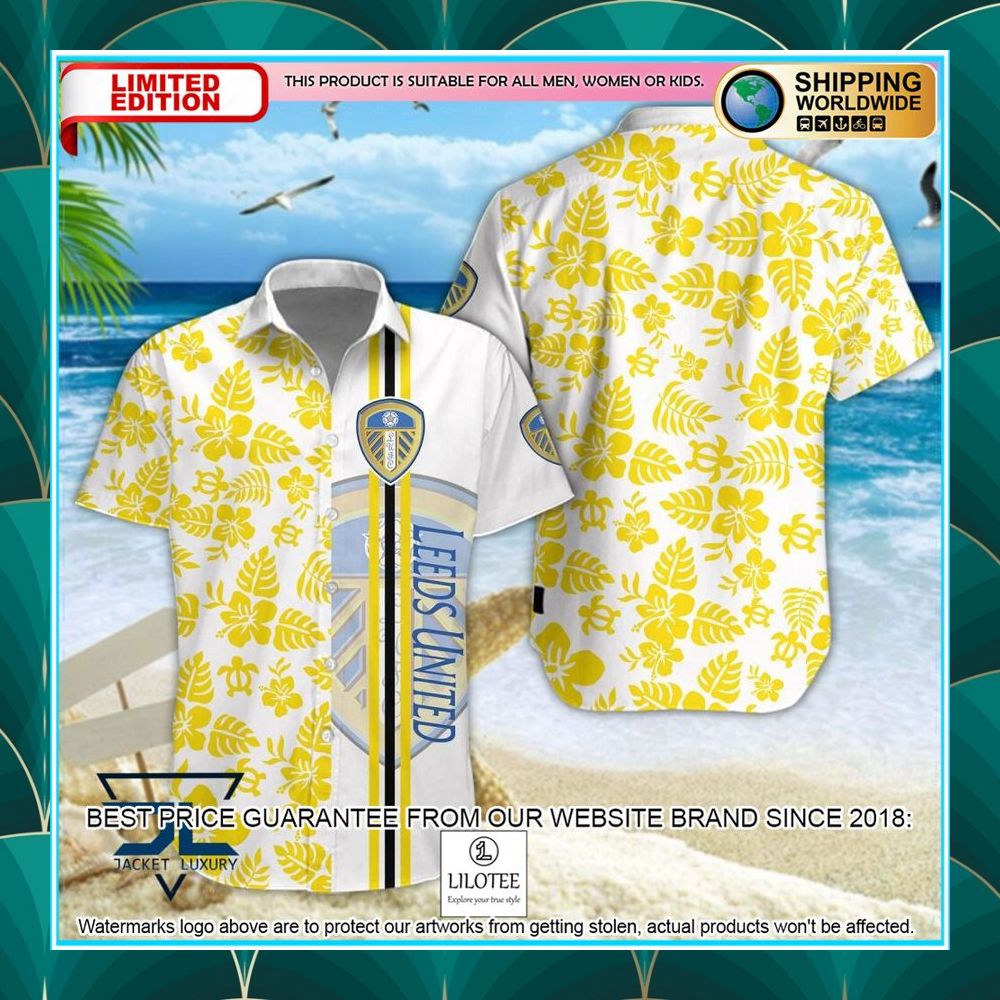 leeds united f c flowers hawaiian shirt shorts 1 704