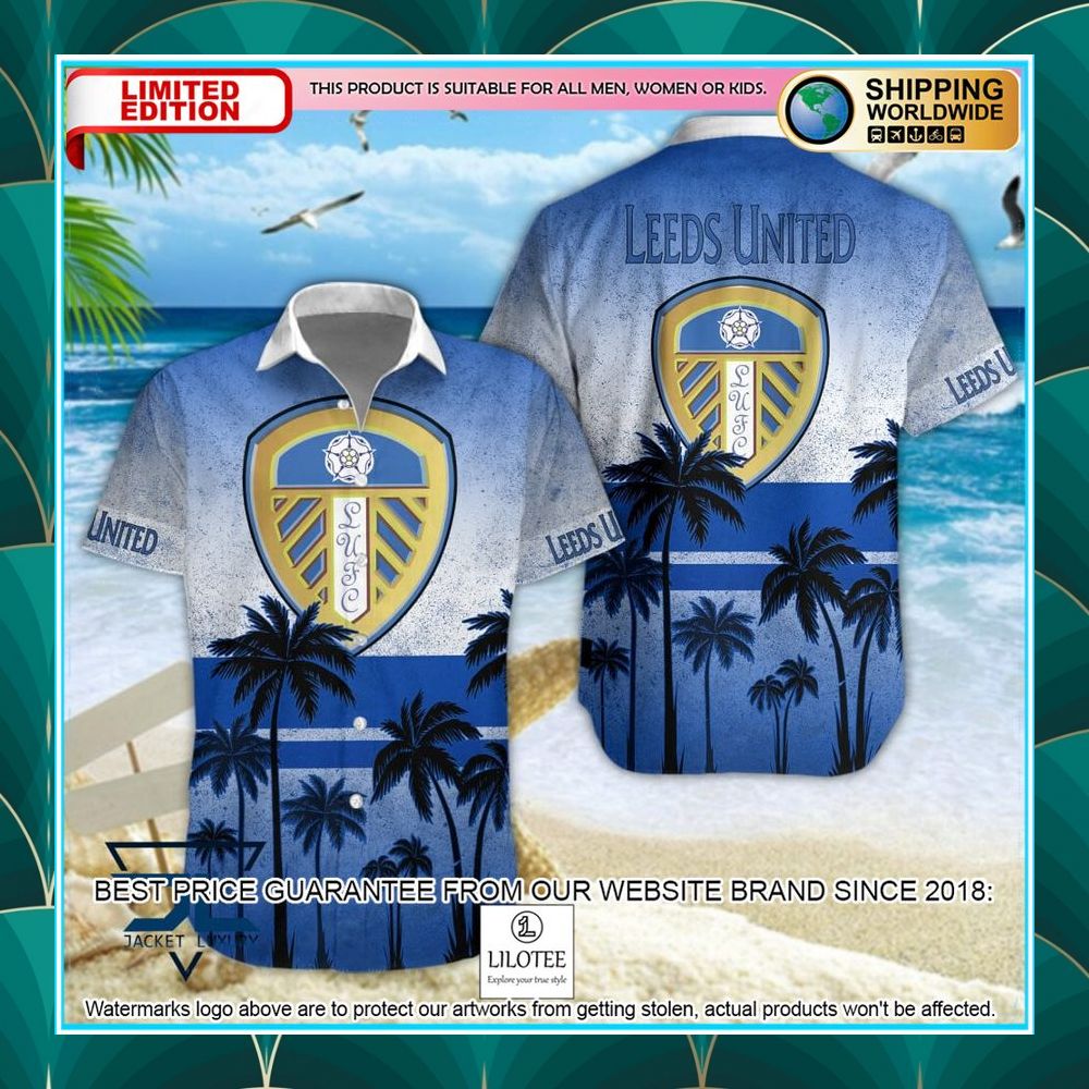 leeds united f c palm tree hawaiian shirt shorts 1 749