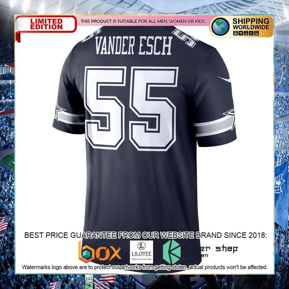 Leighton Vander Esch Dallas Cowboys Nike Legend Navy Football Jersey - LIMITED EDITION 8 leighton vander esch dallas cowboys nike legend navy football jersey 3 149
