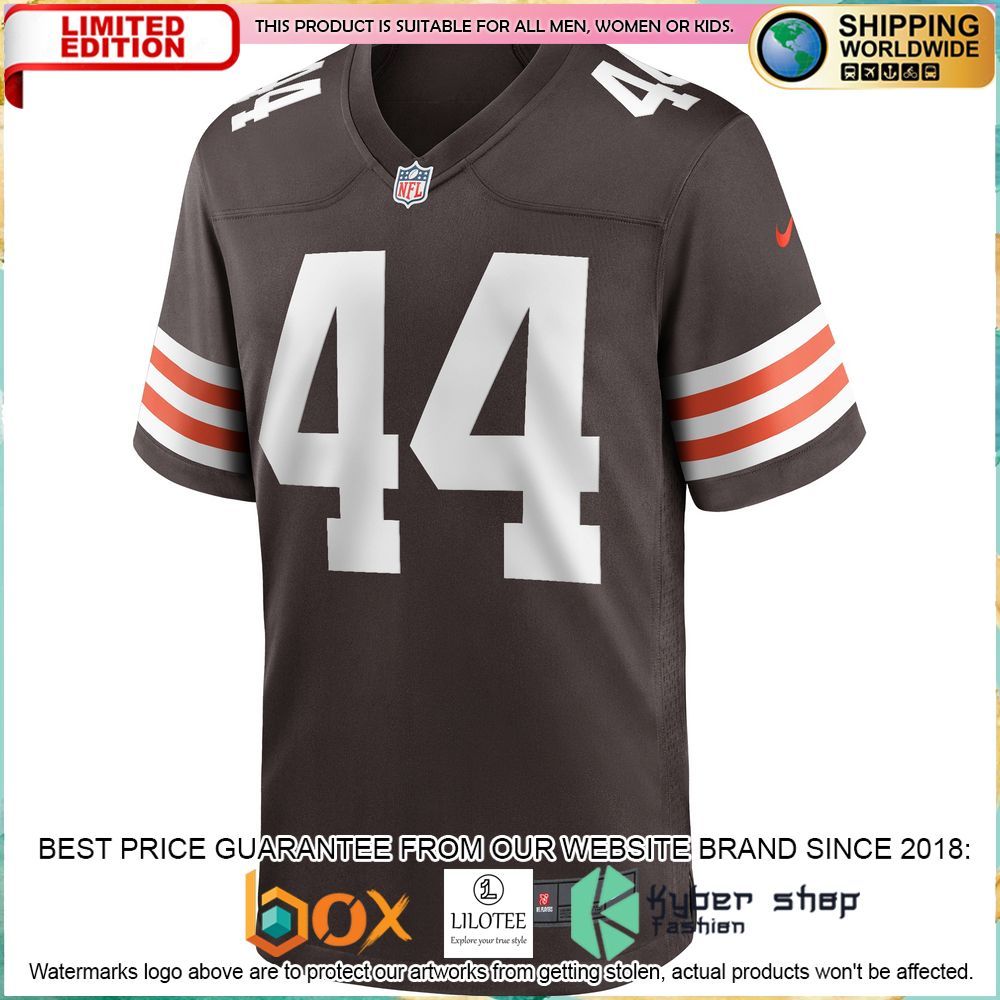 leroy kelly cleveland browns team nike football retired brown football jersey 2 27