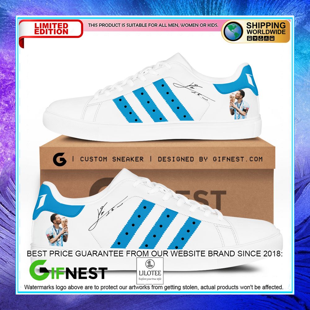 lionel messi champion world cup 2022 stan smith shoes 2 621
