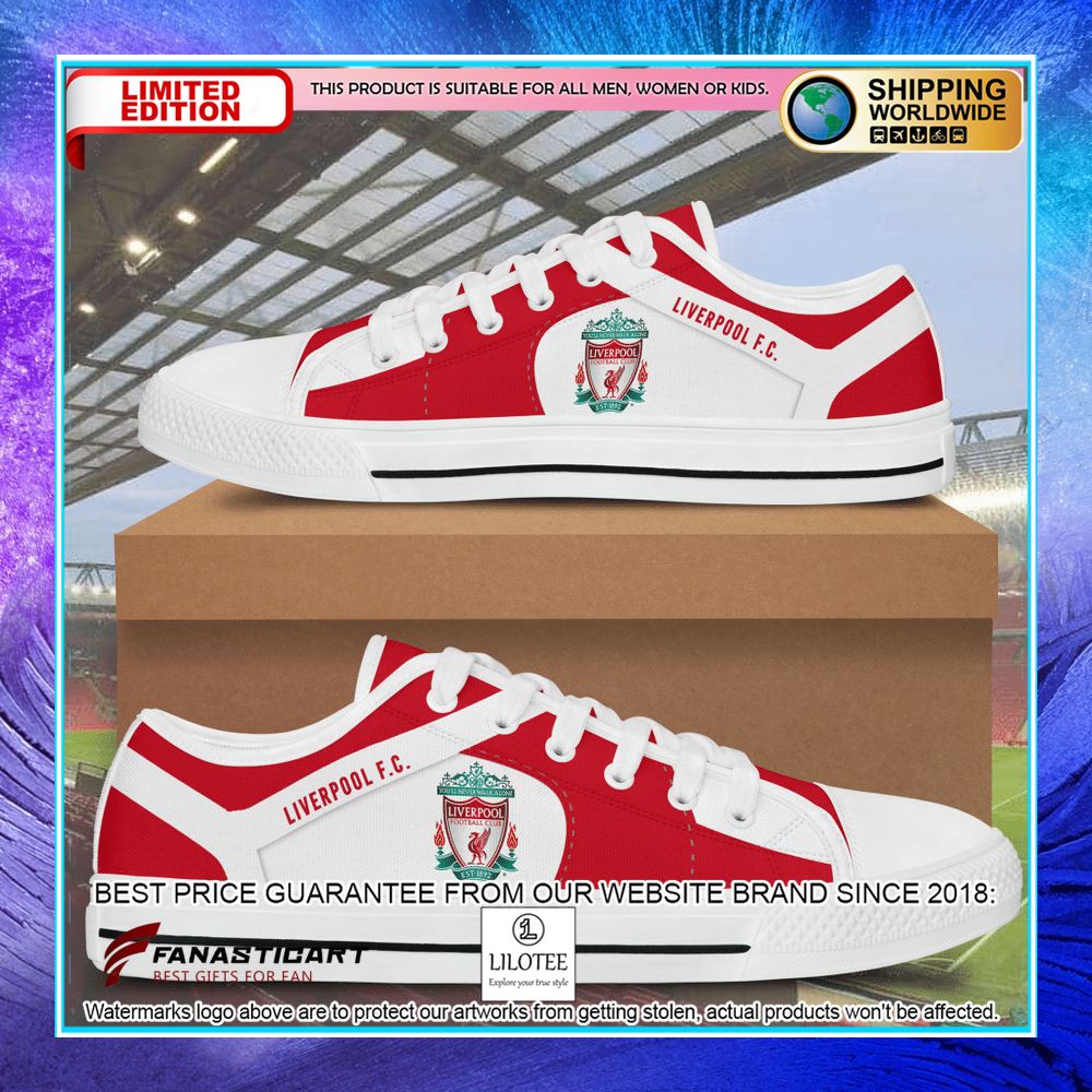 liverpool fc canvas low top shoes 2 625