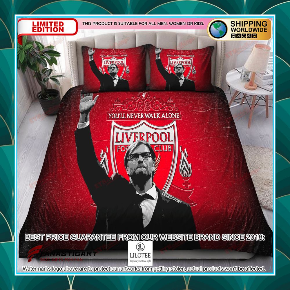 liverpool fc youll never walk alone bedding set 1 805