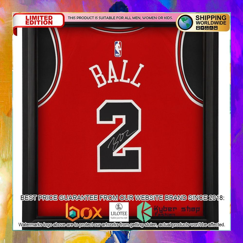 lonzo ball chicago bulls red basketball jersey 1 57