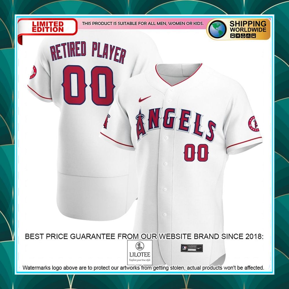 los angeles angels nike home pick a player retired roster white baseball jersey 1 224