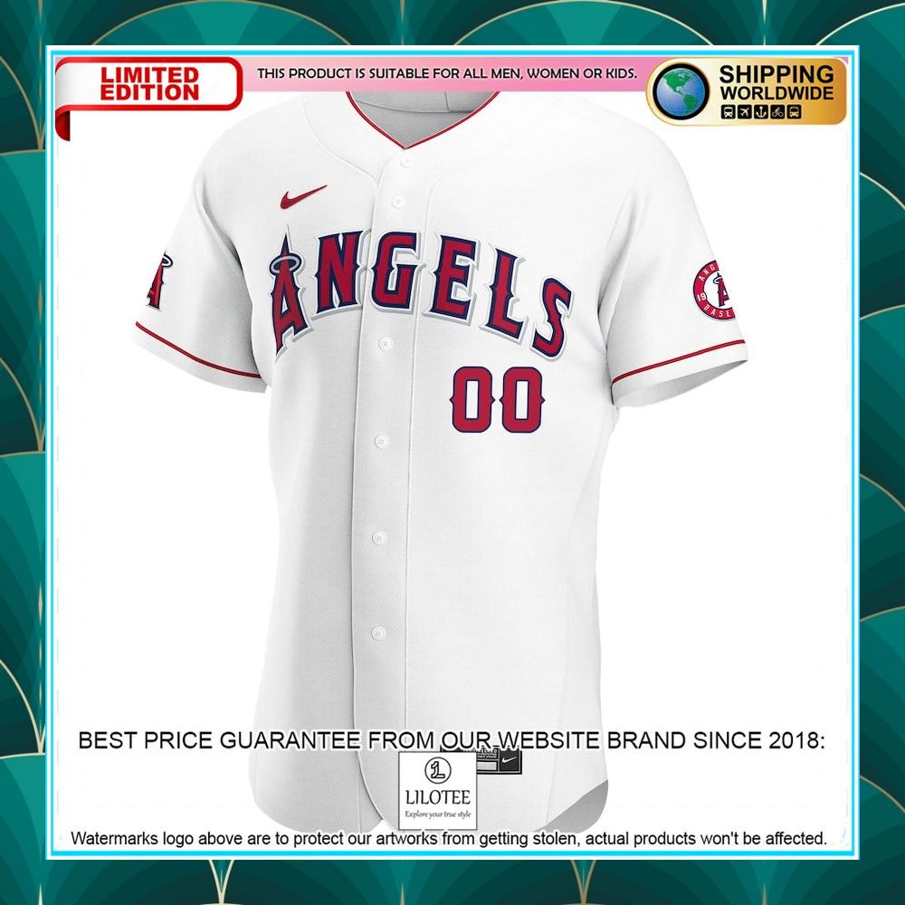 los angeles angels nike home pick a player retired roster white baseball jersey 2 790
