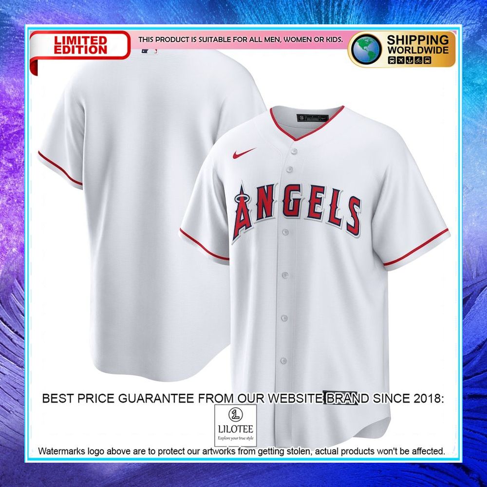 los angeles angels nike home team white baseball jersey 1 763