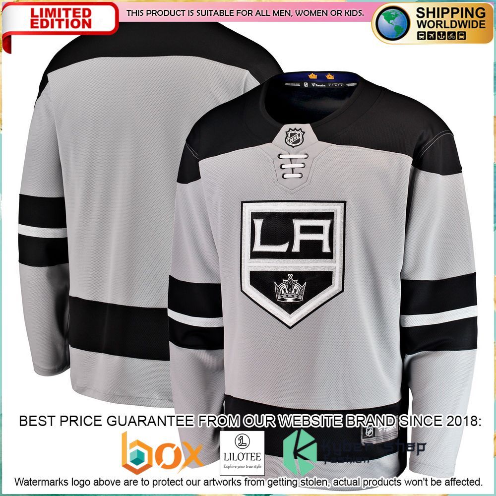 los angeles kings alternate breakaway gray hockey jersey 1 254