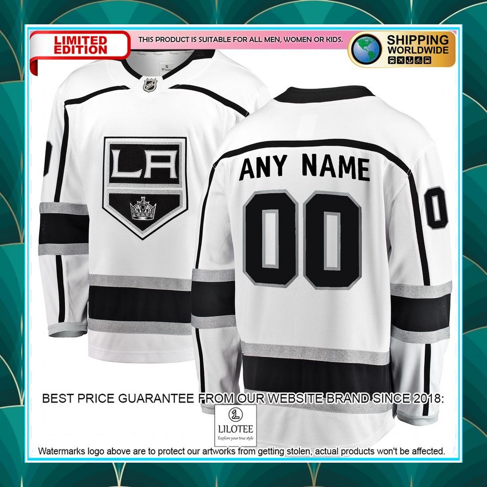 los angeles kings away custom white hockey jersey 1 857