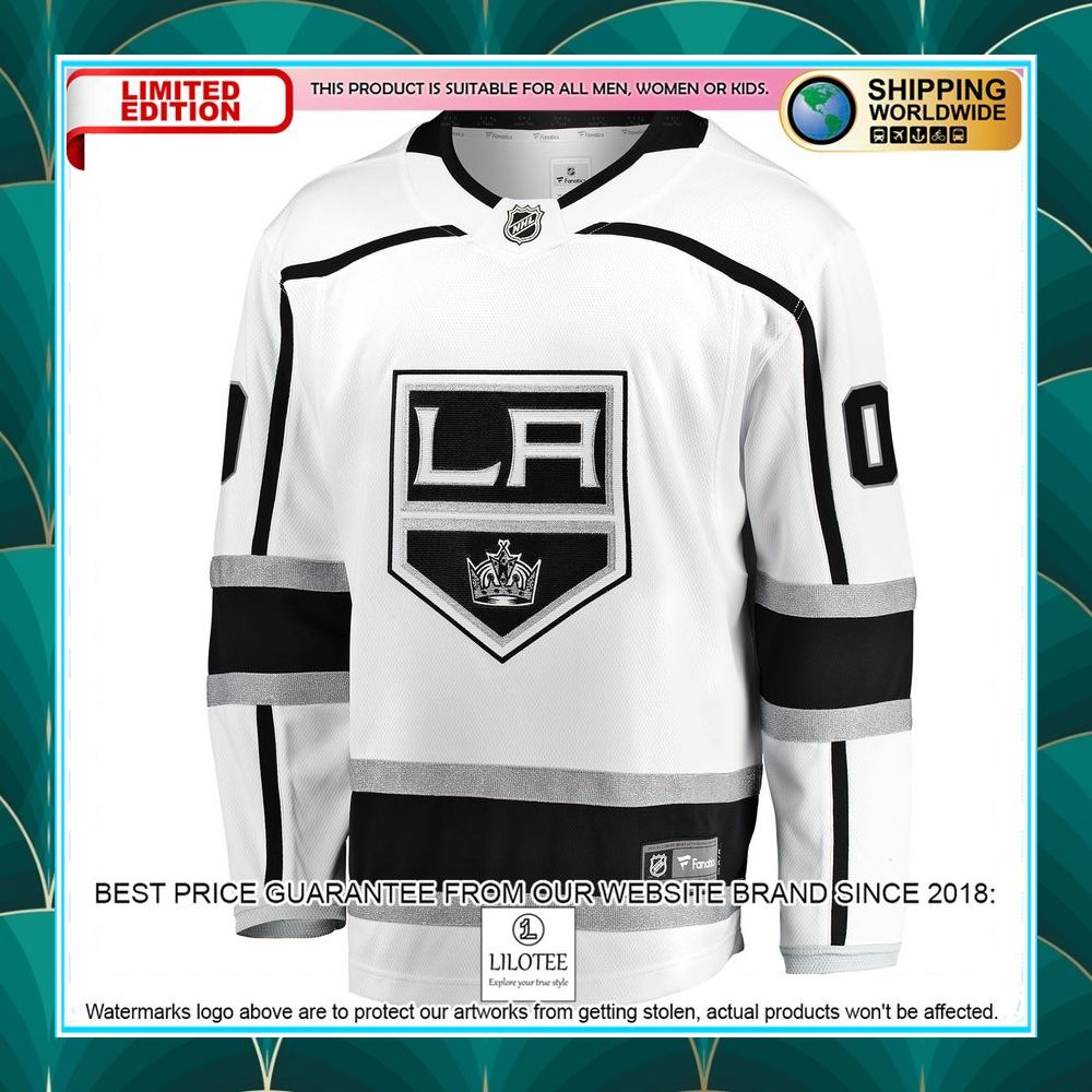 los angeles kings away custom white hockey jersey 2 432