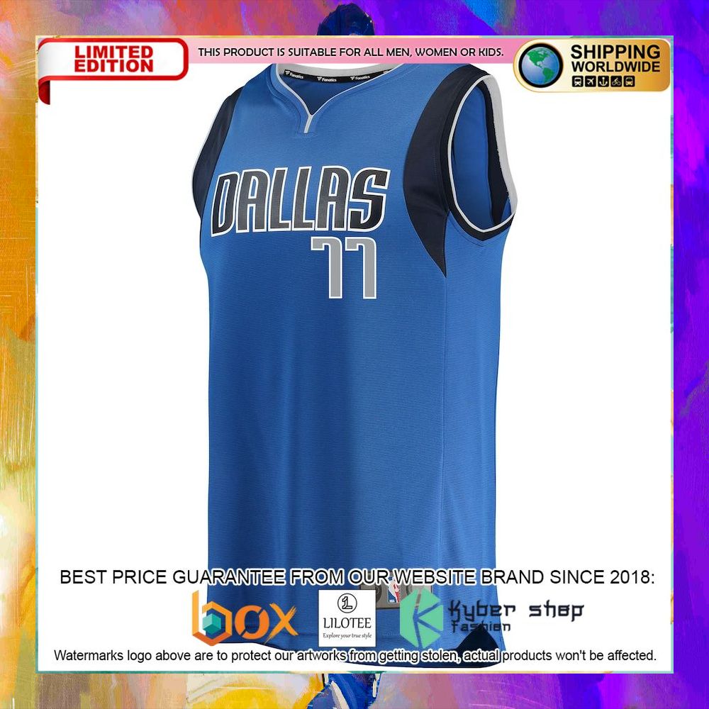luka doncic dallas mavericks blue basketball jersey 2 681