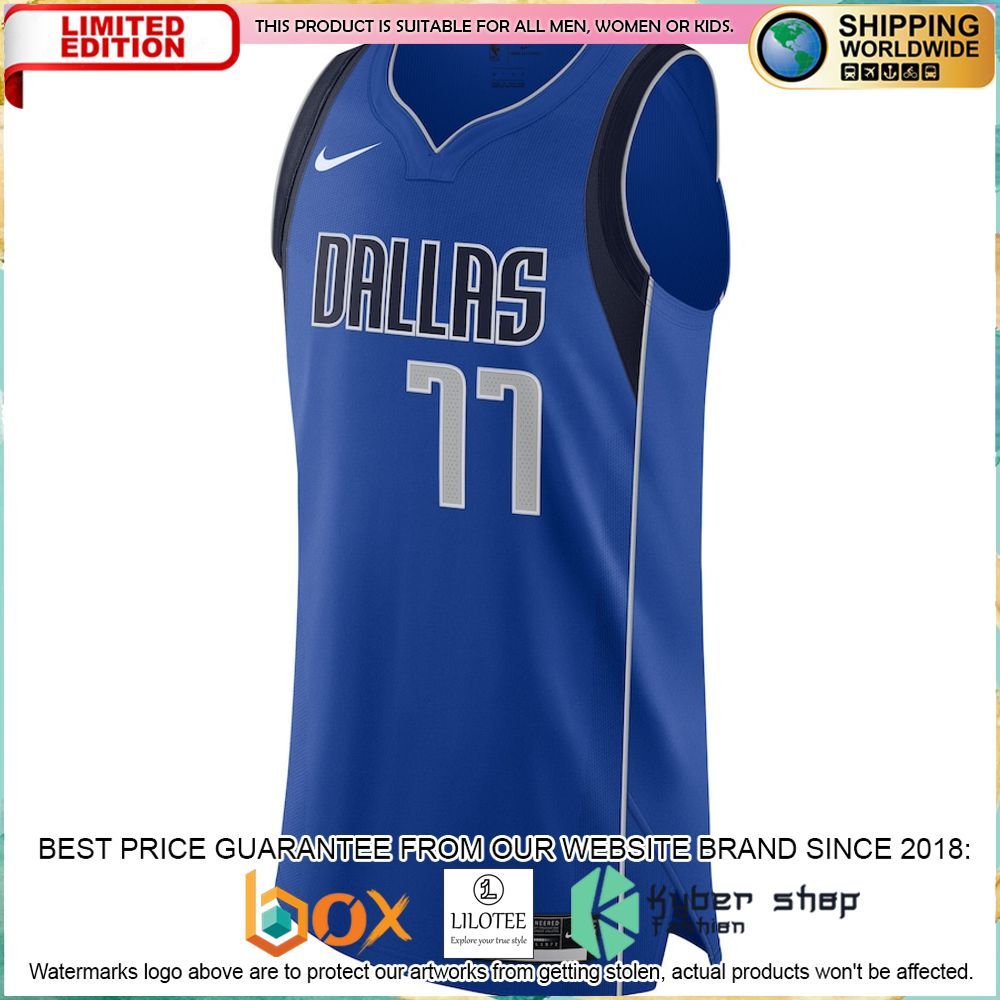 luka doncic dallas mavericks nike 2020 21 blue basketball jersey 2 63