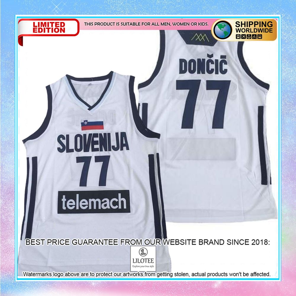 luka doncic slovenia euroleague basketball jersey 1 873