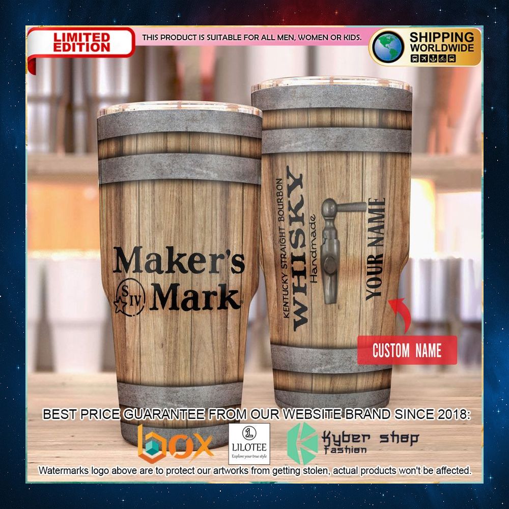 makers mark wood custom name tumbler 1 599
