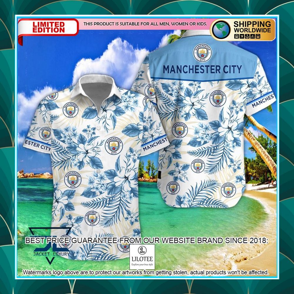 manchester city f c logo hawaiian shirt shorts 1 704