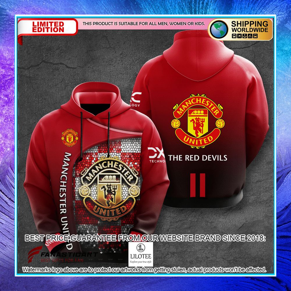 manchester united fc hoodie shirt 2 643