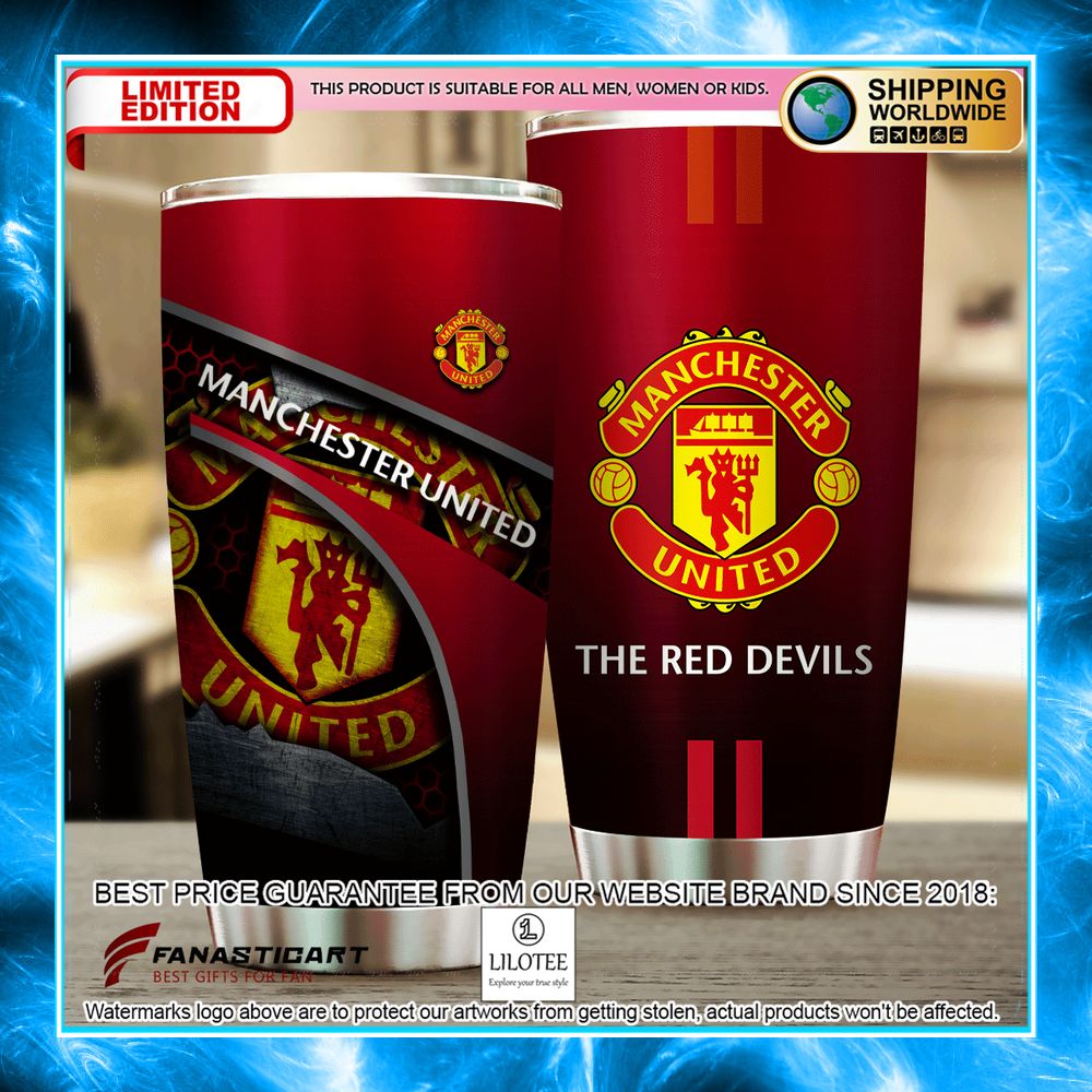 manchester united fc the red devils tumbler 1 484