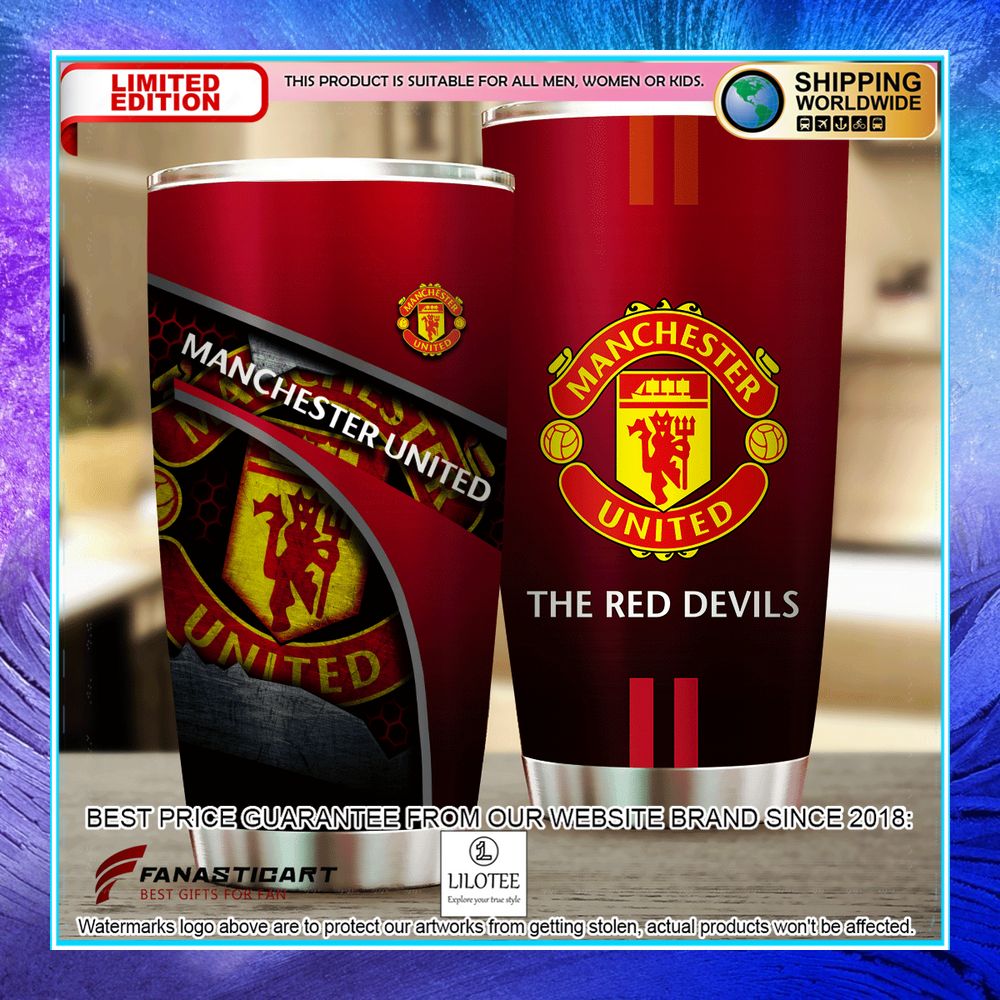 manchester united fc the red devils tumbler 1 847