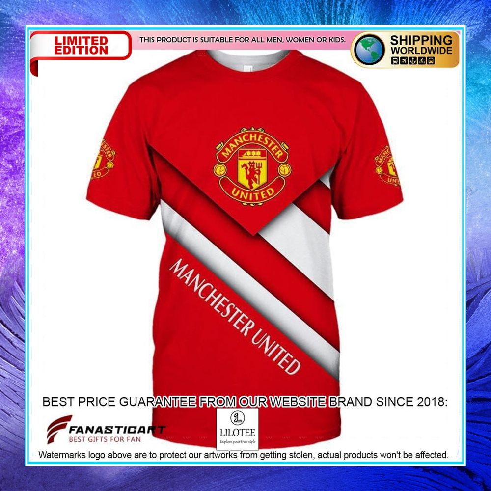 manchester united logo red hoodie shirt 2 137