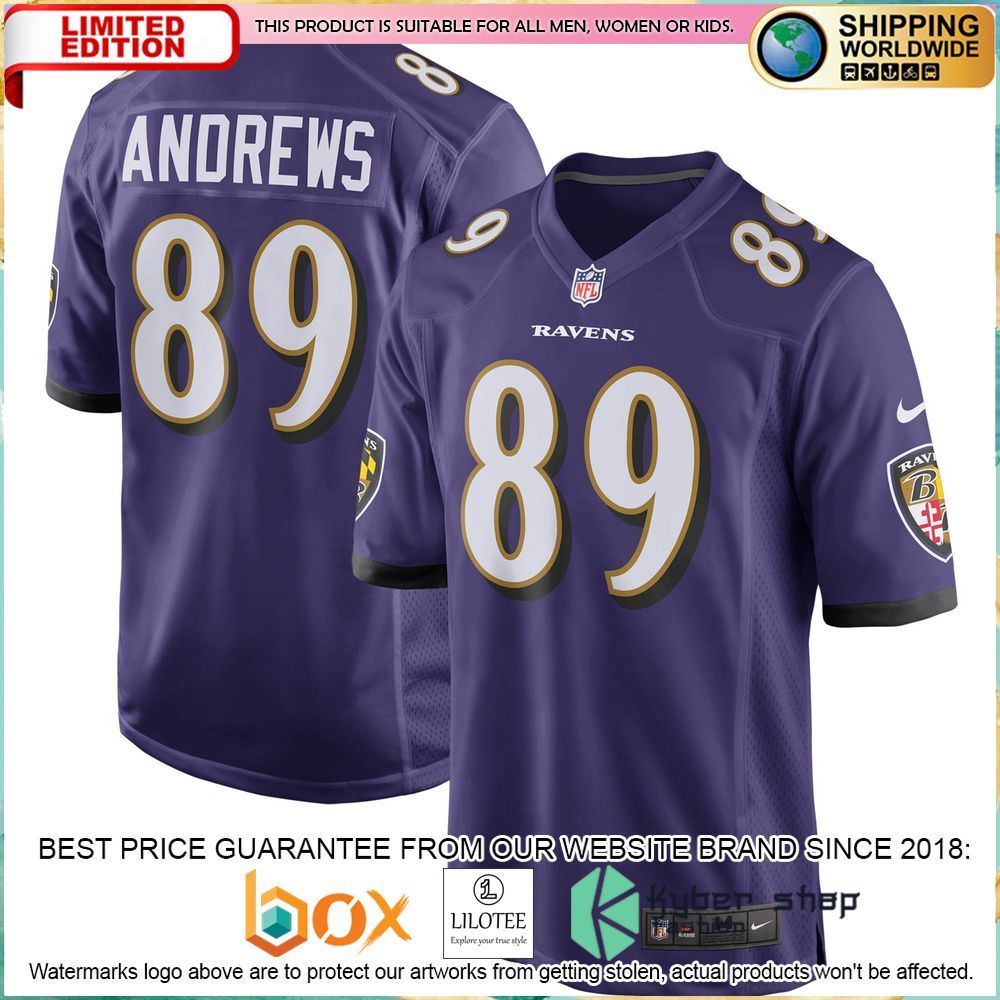 mark andrews baltimore ravens nike purple football jersey 1 761