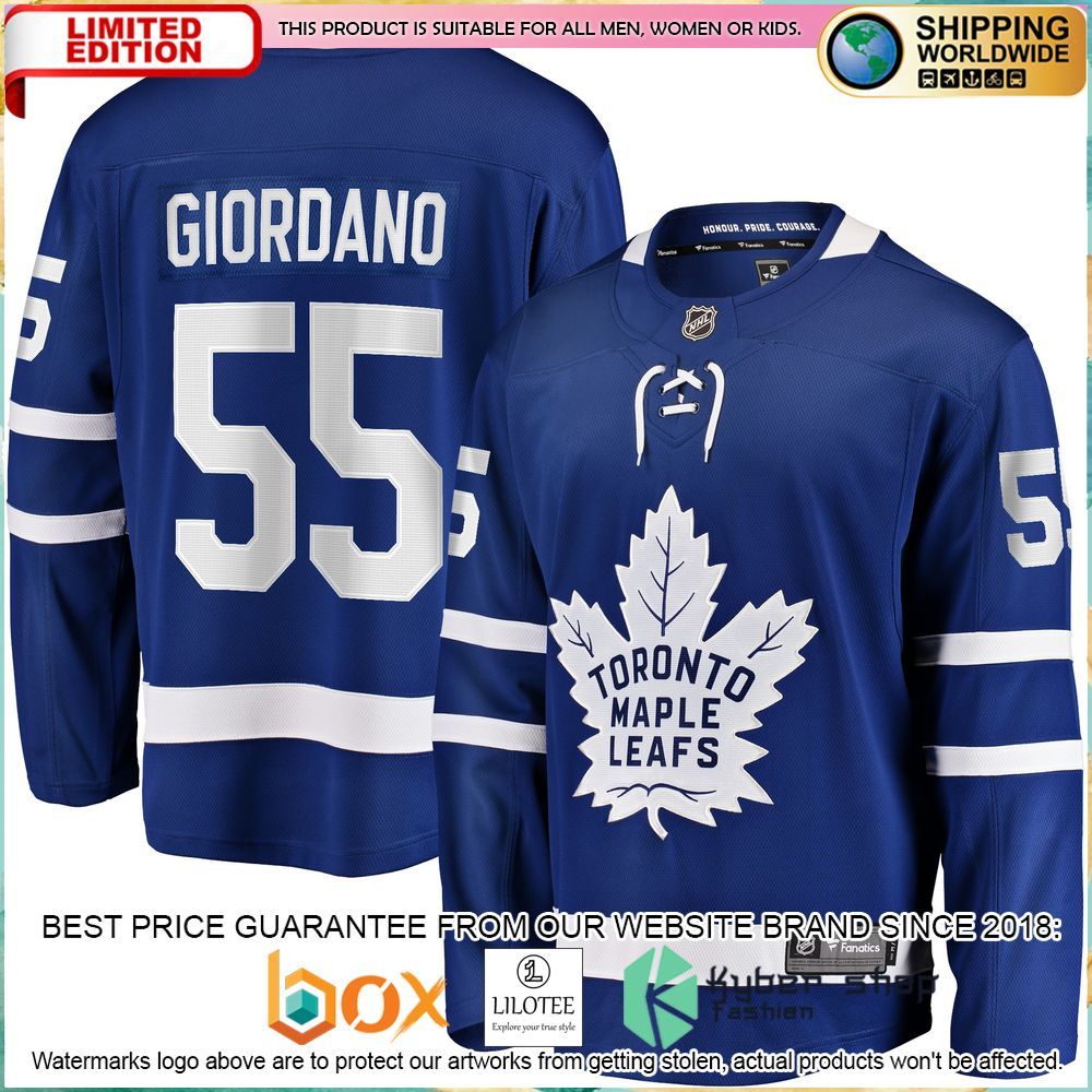 mark giordano toronto maple leafs home breakaway blue hockey jersey 1 636