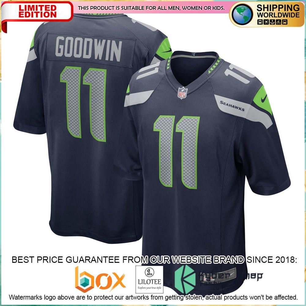 marquise goodwin seattle seahawks nike home college navy football jersey 1 834