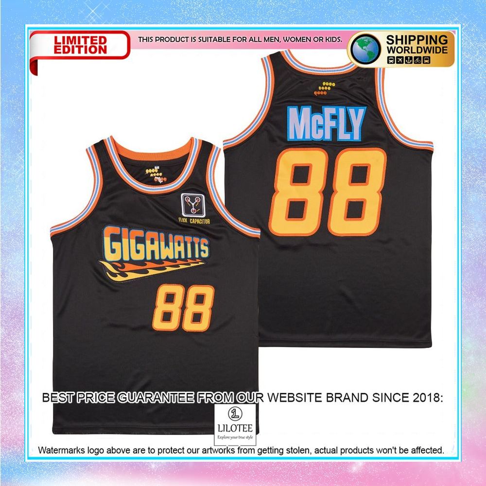 marty mcfly gigawatts basketball jersey 1 117