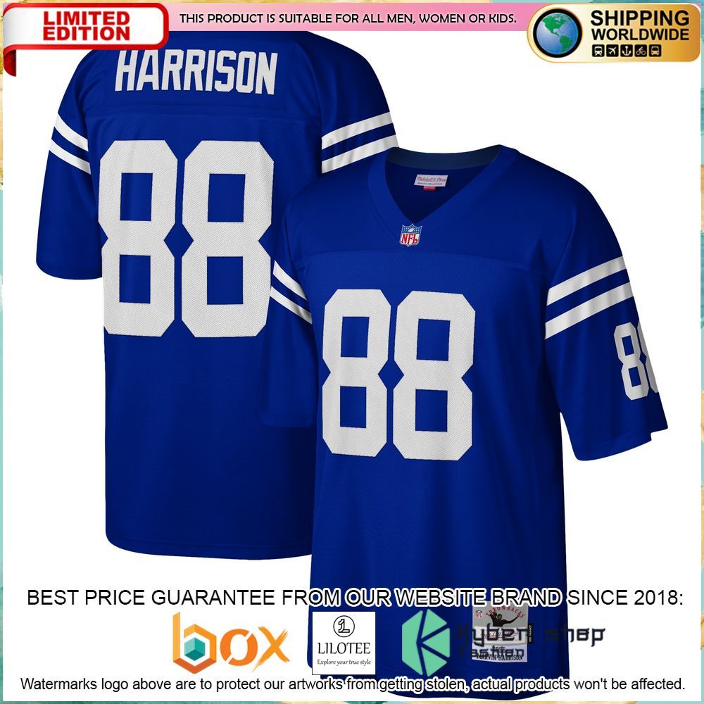 marvin harrison indianapolis colts mitchell ness 1996 legacy replica royal football jersey 1 158