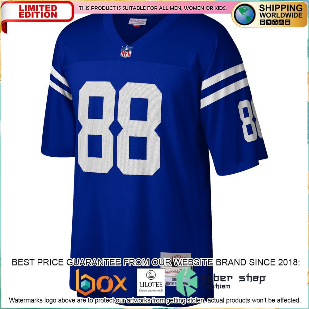 marvin harrison indianapolis colts mitchell ness 1996 legacy replica royal football jersey 2 517