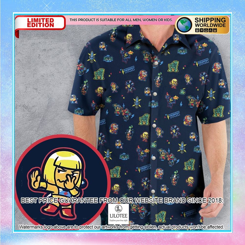 masters of the universe funny pattern hawaiian shirt 1 654