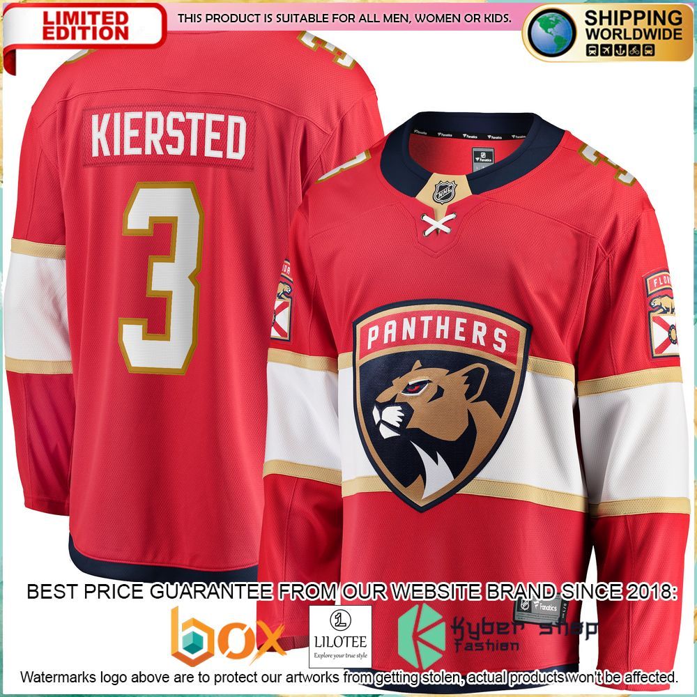 matt kiersted florida panthers red hockey jersey 1 206