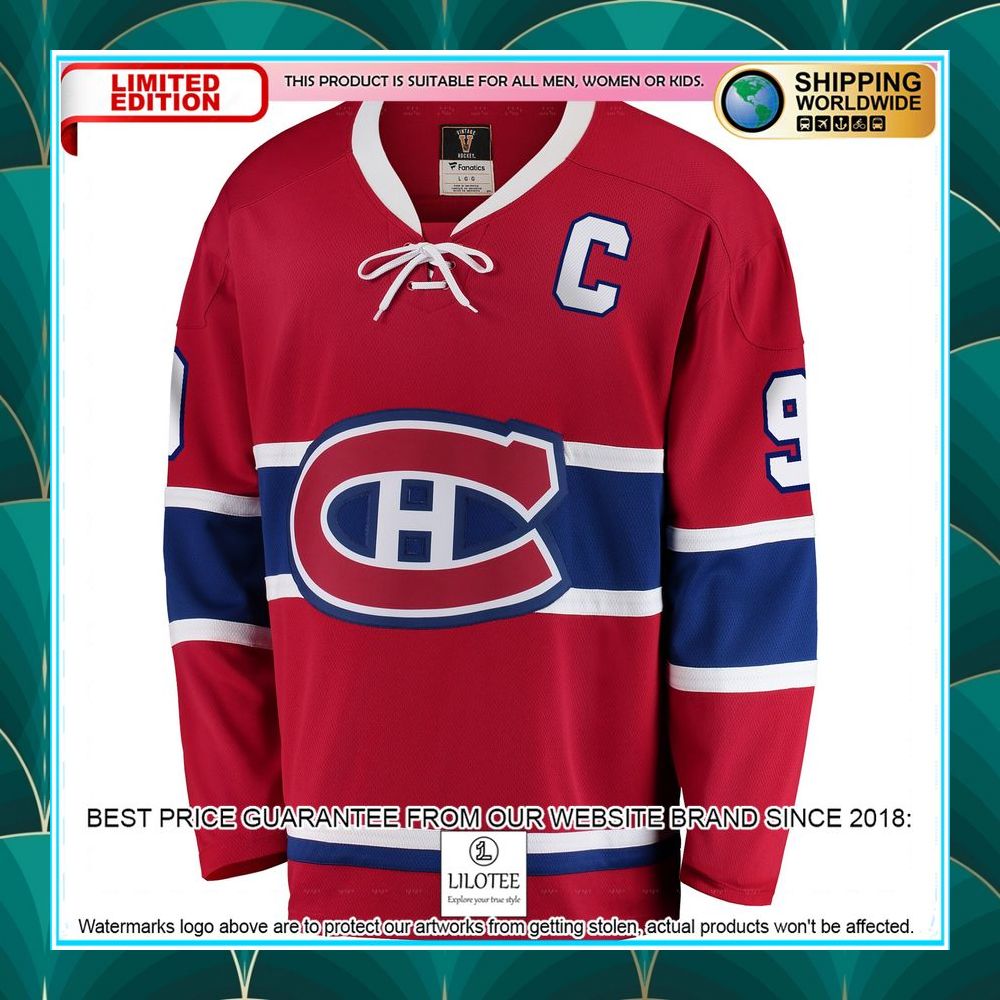 maurice richard montreal canadiens premier retired red hockey jersey 2 373